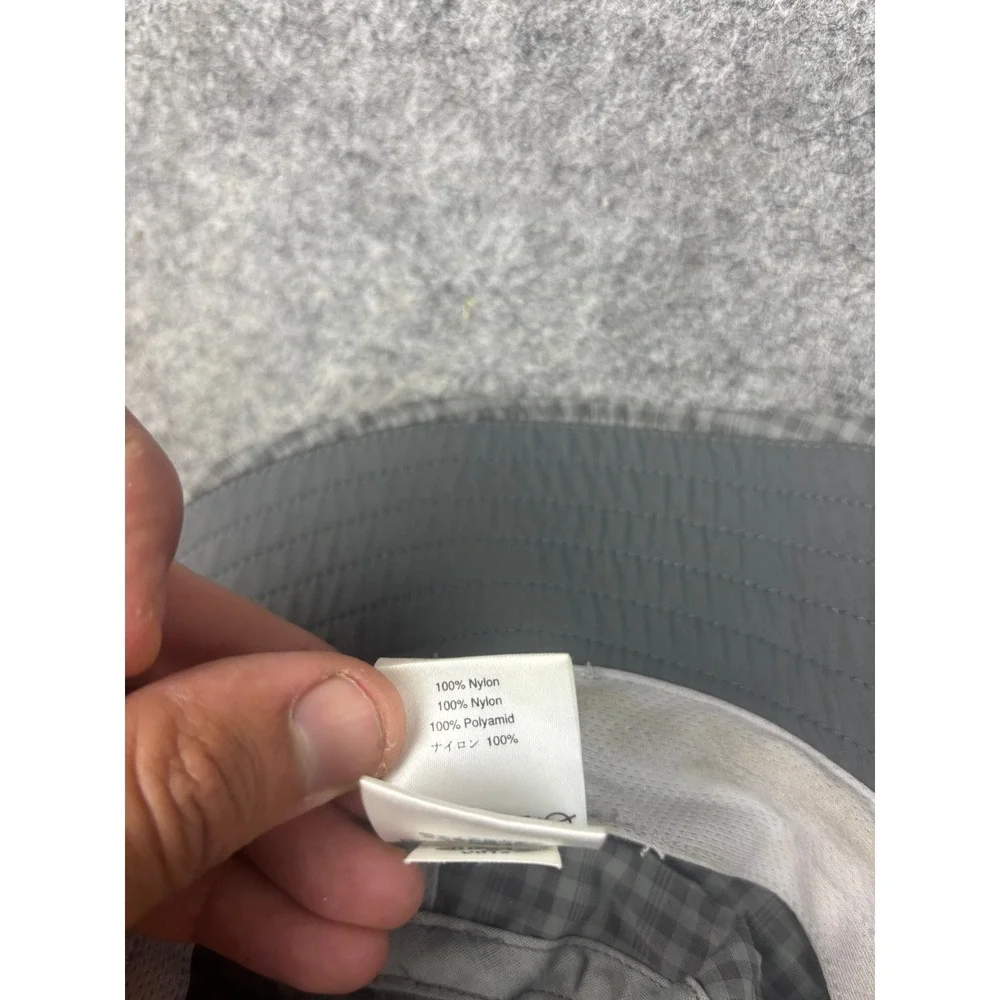 Outdoor Research Bucket Hat Mens XL Grey Plaid Sun Hat Adjustable Cinch 80615